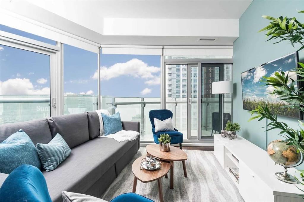 New Superior Lakeview Luxury Top Floor 3-Bedroom Suite On 48Th Floor Toronto Exteriér fotografie
